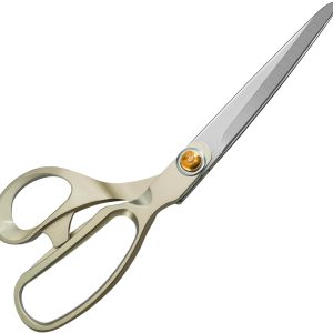 9.5 Inch Sewing Scissors,Heavy Duty Tailor Scissors Shears Ultra Sharp Fabric Scissor Comfort Grip Household Scissor for Cutting Fabric, Leather Raw Materials（Silver）